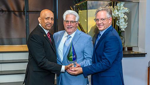 Clem Campana receives award